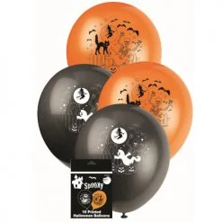 Everything Party 10pk Halloween Printed Latex Balloons