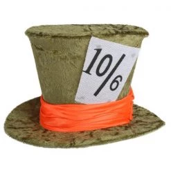 Dr. Tom's School Book Week Costume Mad Hatter Jumbo Top Hat - Green