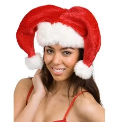 Everything Party Dr Tom's Deluxe Plush Jester Santa Hat