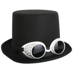 Trademart By Event Top Hat With Steampunk Goggles