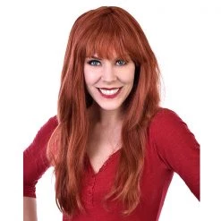 Dr. Tom's Wig - Tomfloory Deluxe Jessica Long Auburn With Fringe