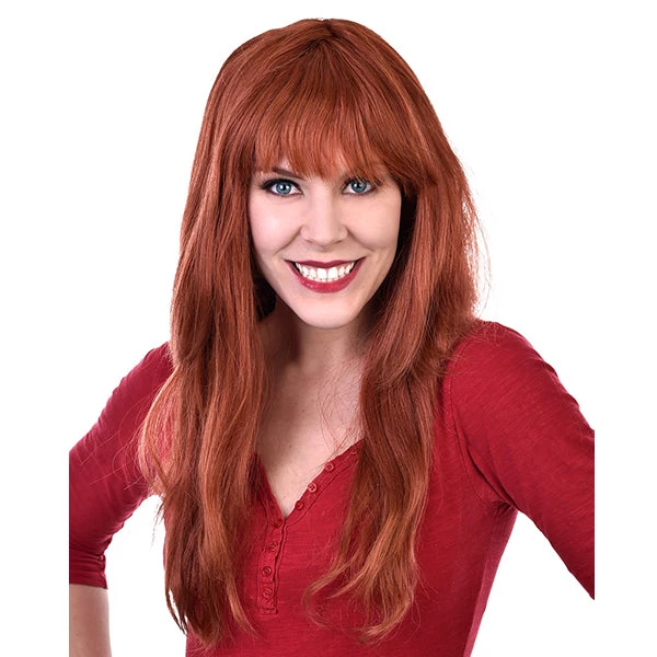 Dr. Tom's Wig - Tomfloory Deluxe Jessica Long Auburn With Fringe