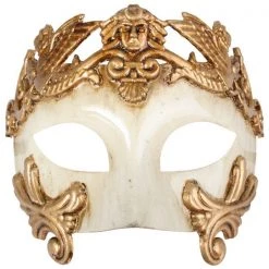 Everything Party Masks ANTONIO Roman Gold & Ivory Eye Mask