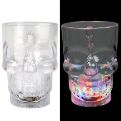 Dr. Tom's Skull Beer Mug With LED Lights Flashing