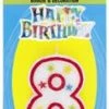 Meteorparty No.8 Birthday Candle With Cake Decoration All Birthday