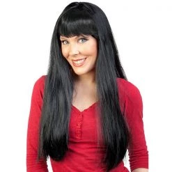 Dr. Tom's By Theme Wig - Tomfloory Deluxe Jessica Long Black With Fringe