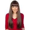 Dr. Tom's Wig - Tomfloory Deluxe Jessica Long Brown With Fringe By Theme