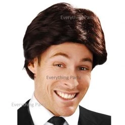 Dr. Tom's Wig - Tomfloory Deluxe Anchorman Swept Fringe Brown Wig By Theme