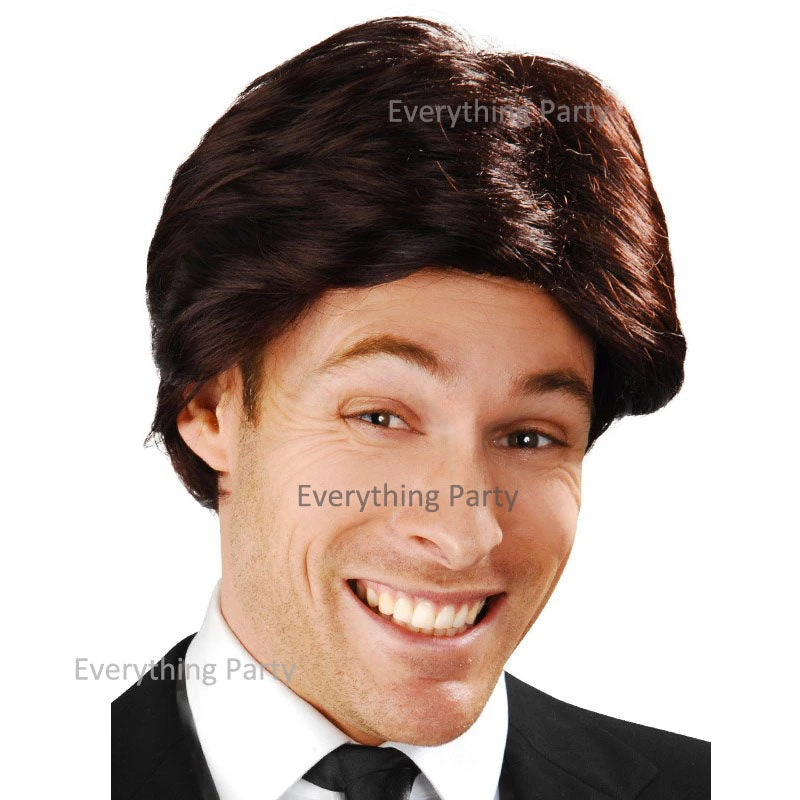 Dr. Tom's Wig - Tomfloory Deluxe Anchorman Swept Fringe Brown Wig By Theme