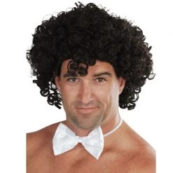Everything Party Wig - Dr. Tom Deluxe Gigolo Curly Brown Wig