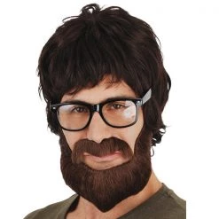 Everything Party Hipster Beard & Mo - Brown By Theme