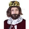 Everything Party Wig - Dr Tom's Deluxe Richard Brown Wig & Crown By Theme