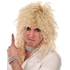 Forum By Theme Wig - Dr Tom's Deluxe Rock God Crinkle Long Blonde Wig