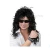 Everything Party By Theme Wig - Dr Tom's Deluxe Rock God Crinkle Long Black Wig