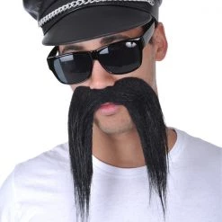 Everything Party Barber Shop Biker Mo - Long Black By Theme