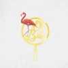 Everything Party Acrylic Mirror Flamingo Cake Topper - Oh Baby Gold All Birthday