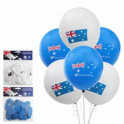 Everything Party Australia Day - 8pk Aussie Latex Balloons