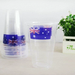 Artwrap 6pk Australia Flag Design 425ml Aussie Plastic Cups By Event