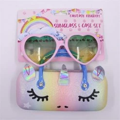 Everything Party Unicorn Sunglasses With Case Set