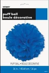 Meteorparty Decorative Paper Puff Ball - Royal Blue