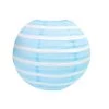 Everything Party 30cm Stripe Paper Lantern - Baby Blue