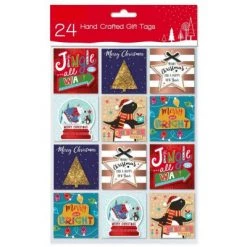 Everything Party By Event 24 Hand Crafted Christmas Gift Tags