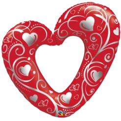 Qualatex Balloons 42" Love Heart SuperShape Foil Balloon