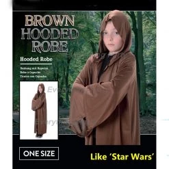 Trademart Kids - Karnival Deluxe Brown Hooded Robe Costume