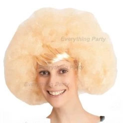Everything Party Wig - Olivia Blonde Afro Wig By Theme