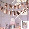 Everything Party All Birthday Happy Birthday Foil Printed Banner - Rose Gold