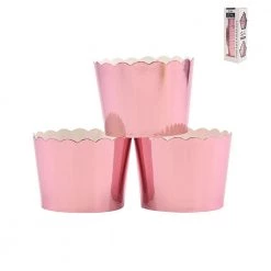 Everything Party All Birthday 25pk Metallic Rose Gold Paper Baking Cups