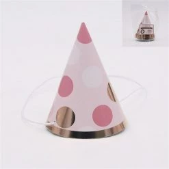 Everything Party 6pk Mini Pink Dotty Birthday Party Hats All Birthday