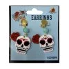 Everything Party Day Of The Dead Skull Earrings Costume Accessories