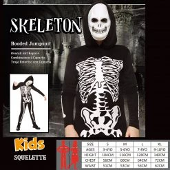 Everything Party Kids - Karnival Skeleton Boy Costume