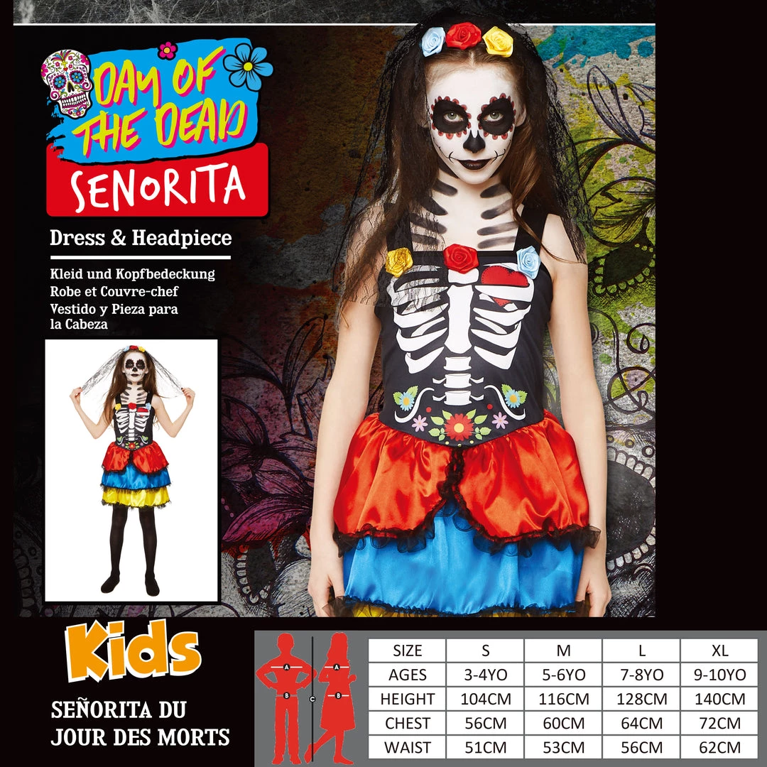 Everything Party Kids - Karnival Day Of The Dead Girl Costume