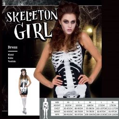 Everything Party Adult - Karnival Skeleton Girl Costume