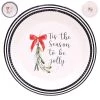 Oceana By Event 12pk Christmas Paper Plates 23cm - Tis The Season