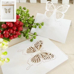 Everything Party All Birthday 12pk Delicate Die Cut Butterfly Place Cards