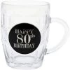 TSK 80th Birthday Badge Premium Dimple Stein All Birthday
