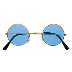 JD Party John Lennon Style Hippie Glasses - Blue By Theme