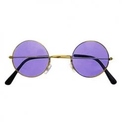 JD Party By Theme John Lennon Style Hippie Glasses - Purple