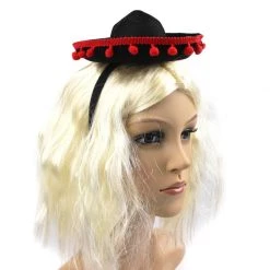 Everything Party By Theme Sombrero Headband With Red Pom Poms