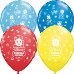 Everything Party 11" Qualatex Licensed Thomas Tank Assorted Colour Latex Balloon Balloons