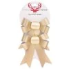 Everything Party Christmas Gift Bow Gold 2pk - 18cm By Event
