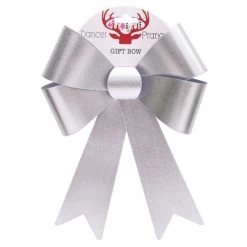 Everything Party Christmas Gift Bow Silver - 28cm