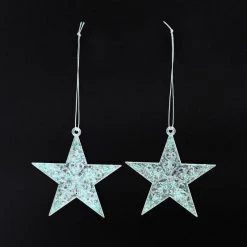 Pacific Wholesale By Event 2pk Iridescent Star Tree Ornament Christmas Decoration