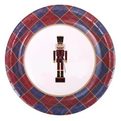 Oceana By Event 12pk Christmas Paper Plates 18cm - Nutcracker