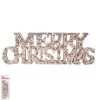 Everything Party Champagne Sequin Merry Christmas Sign - 30cm