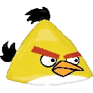 Anagram 23" Licensed Yellow Angry Bird Shape Foil Balloon Balloons