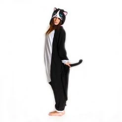 Everything Party Adult Animal Onesie - Black Cat Costume